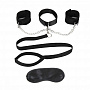 ׸      Collar Cuffs   Leash Set Lux Fetish LF1805 -  3 690 .