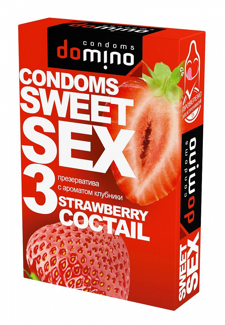    DOMINO Sweet Sex      - 3 . Domino DOMINO Sweet Sex Strawberry Cocktail 3 -  386 .
