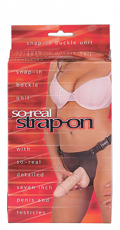     SO-REAL STRAP-ON - 17,8 . Seven Creations 06-175 BX GP -  4 474 .