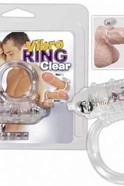 Прозрачное эрекционное виброкольцо Vibro Ring Clear Orion 0564346 с доставкой 