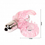 Эрекционное розовое виброкольцо с клиторальным зайчиком Baile BI-010132-1-0101 - цена 