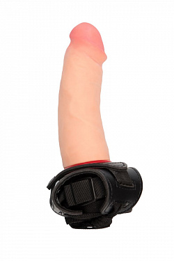 Женский страпон из био-кожи - 15 см. Пикантные штучки DP02079T с доставкой 
