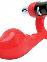 Красный силиконовый стимулятор с вибропулей на ручке Dream Toys 20198 с доставкой 