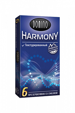 Текстурированные презервативы Domino Harmony - 6 шт. Domino DOMINO Harmony Текстурированный №6 с доставкой 