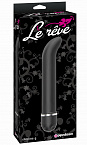 Чёрный вибростимулятор Le Reve Slimline G - 21,6 см. Pipedream PD1163-23 - цена 