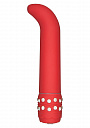 Красный стимулятор точки G CRYSTAL G-SPOT с вибрацией - 15 см.  Toy Joy 3006010072 - цена 