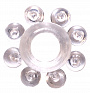 Прозрачное эрекционное кольцо Rings Bubbles Lola toys 0112-30Lola - цена 