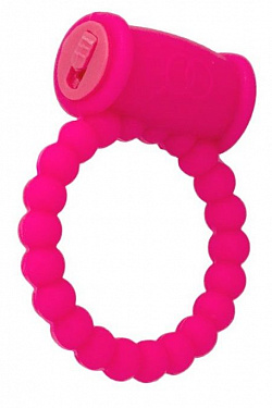 Розовое виброкольцо на пенис A-toys из силикона  769006 с доставкой 