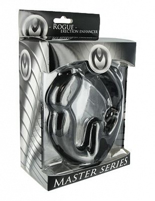 Эрекционное кольцо с анальным стимулятором Rogue Erection Enhancer XR Brands AC591 - цена 