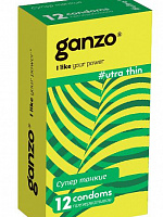 Ультратонкие презервативы Ganzo Ultra thin - 12 шт. Ganzo Ganzo Ultra thin №12 с доставкой 