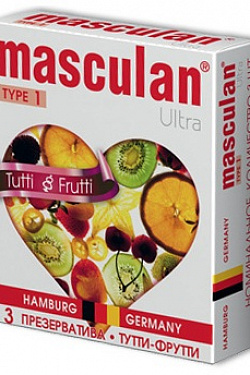 Ƹ  Masculan Ultra Tutti-Frutti    - 3 . Masculan Masculan Ultra 1 Tutti-Frutti 3   